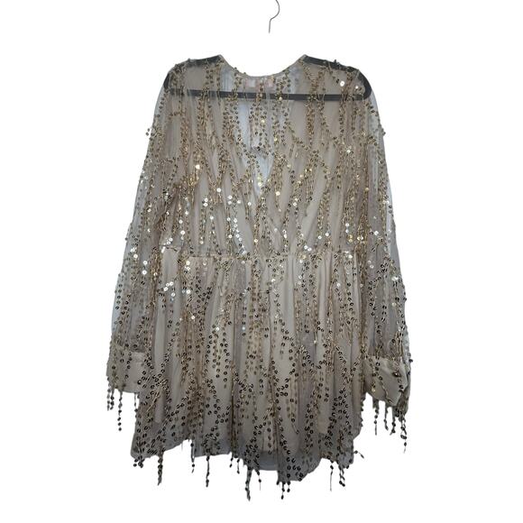 NWT -Paradiso Gold Sequin Romper - Size XL - Picture 15 of 15